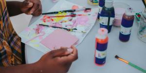 Child painting